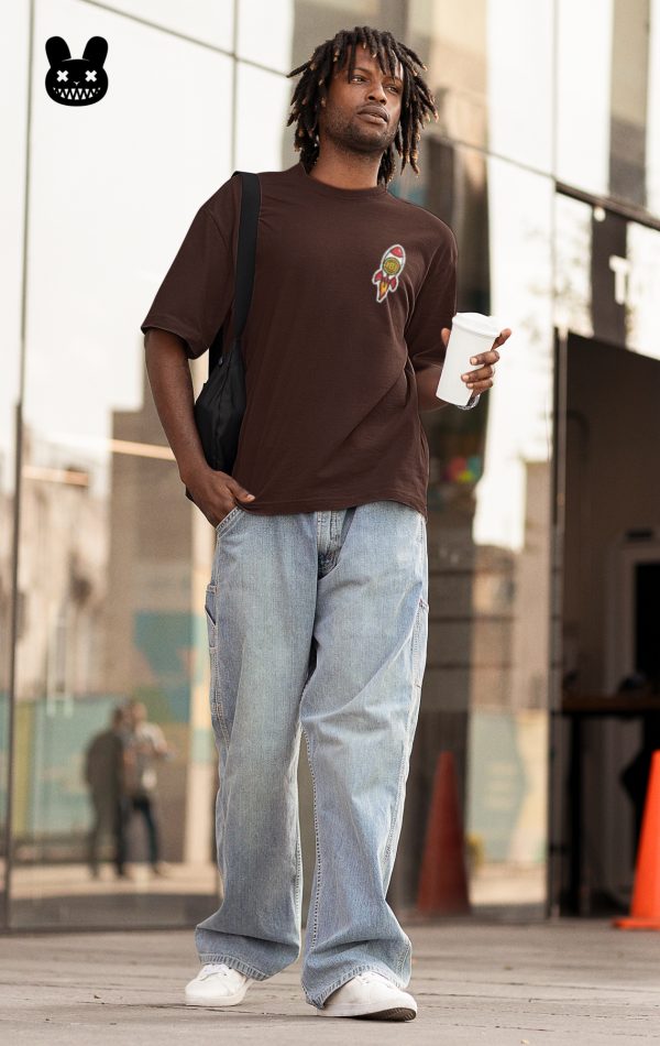 BITCOIN ROCKET OVERSIZED UNISEX T-SHIRT