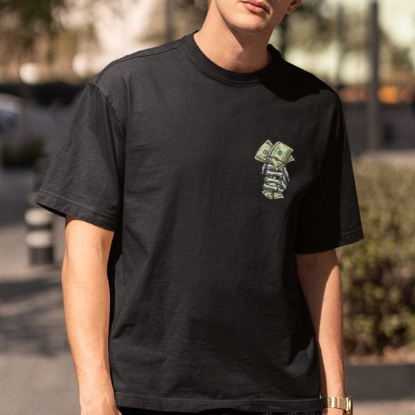 MONEY IN HAND OVERSIZED UNISEX T-SHIRT
