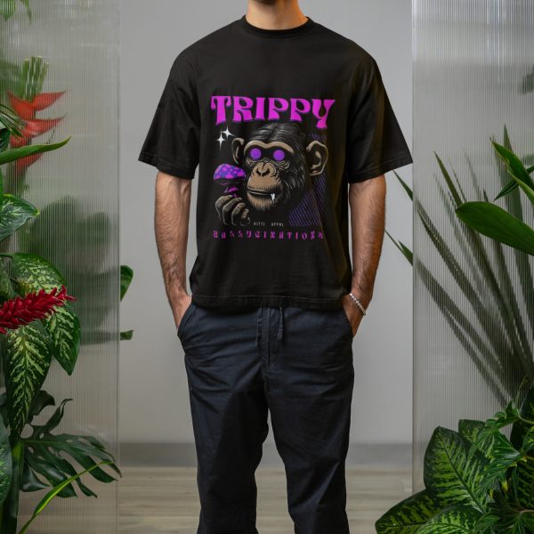 TRIPPY OVERSIZED UNISEX T-SHIRT