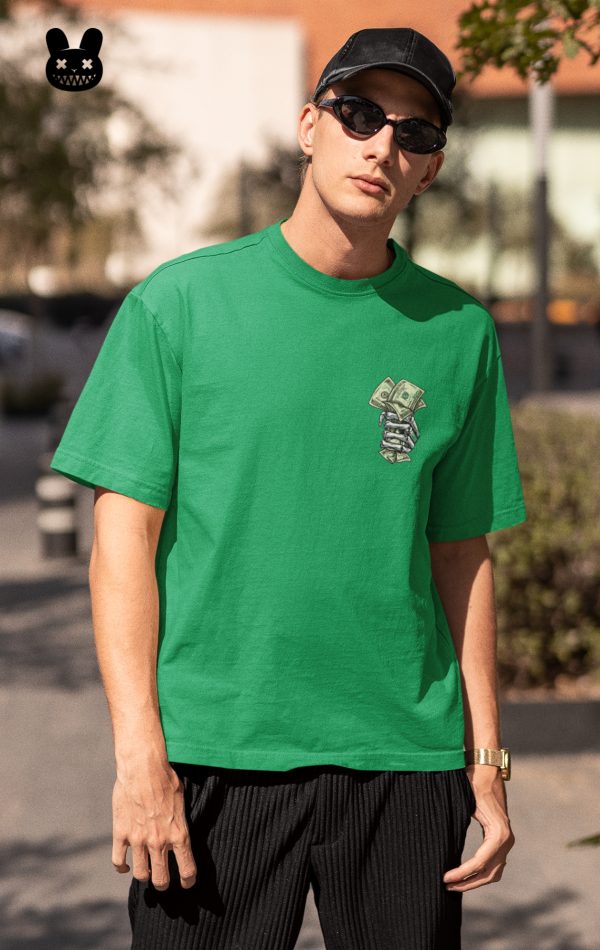 MONEY IN HAND OVERSIZED UNISEX T-SHIRT