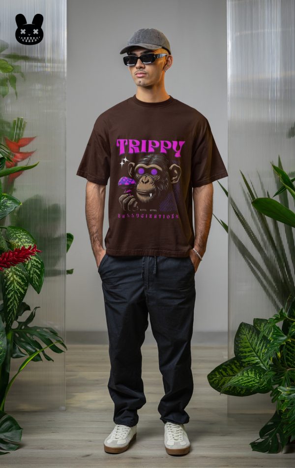 TRIPPY OVERSIZED UNISEX T-SHIRT