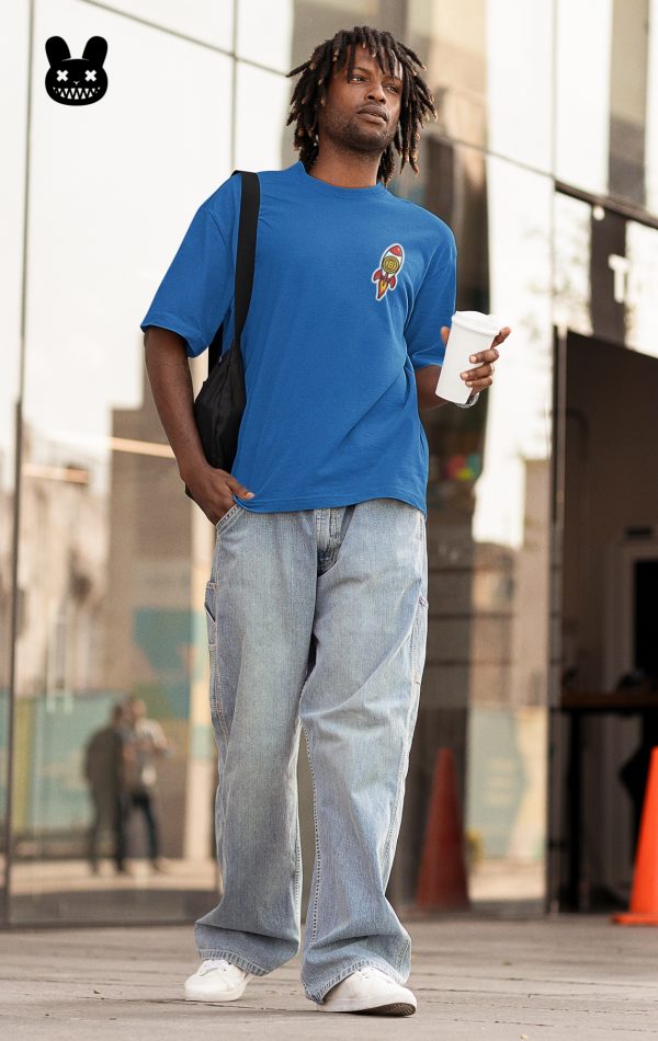 BITCOIN ROCKET OVERSIZED UNISEX T-SHIRT