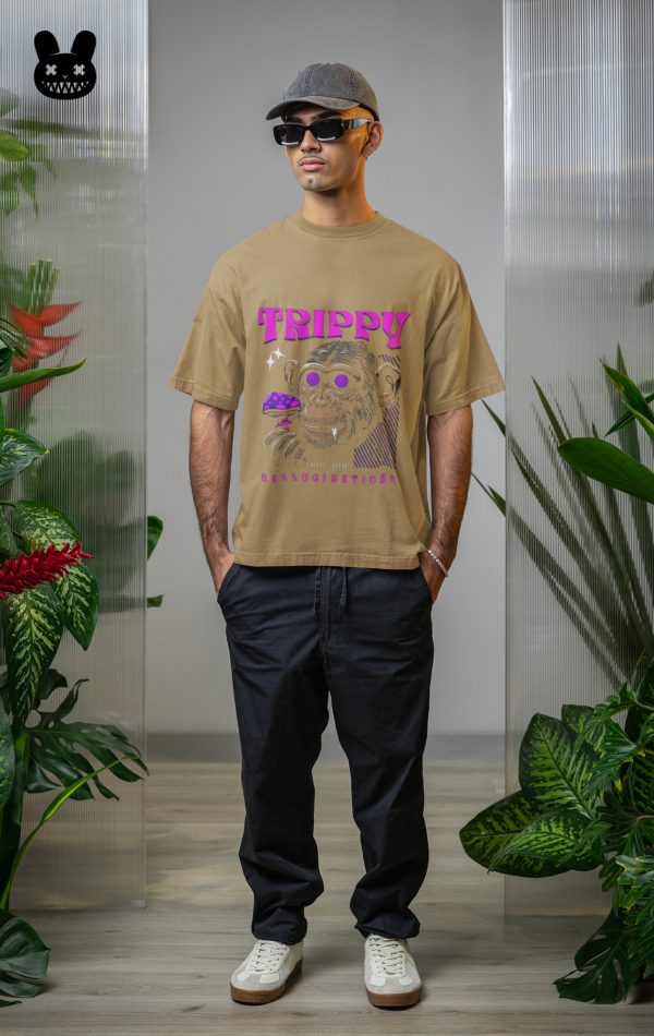 TRIPPY OVERSIZED UNISEX T-SHIRT