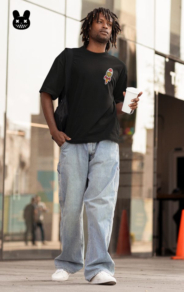 BITCOIN ROCKET OVERSIZED UNISEX T-SHIRT