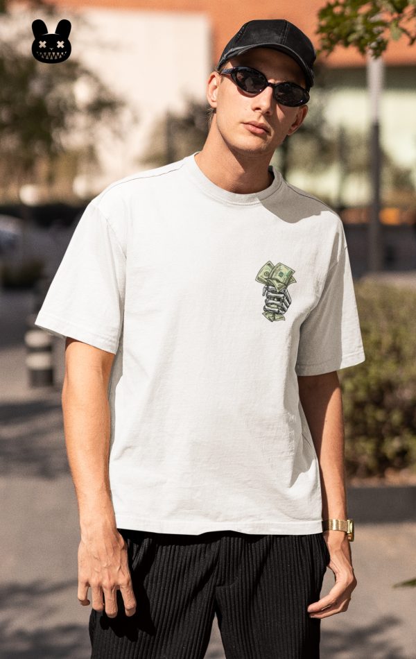 MONEY IN HAND OVERSIZED UNISEX T-SHIRT