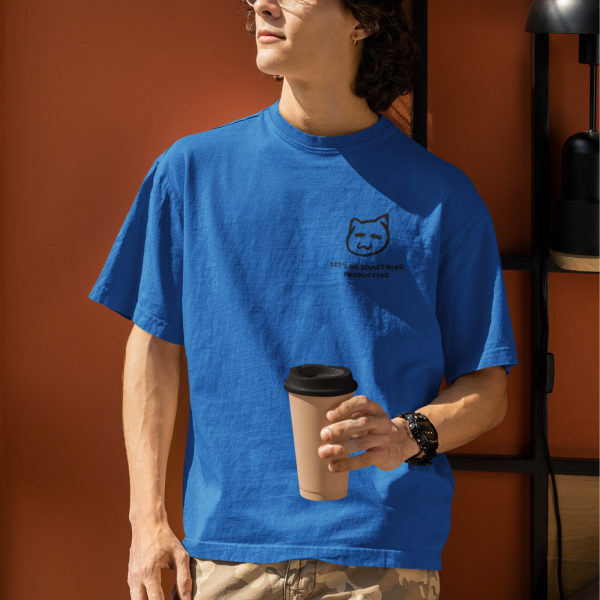 LET'S DO SOMETHING PRODUCTIVE UNISEX OVERSIZED TSHIRT