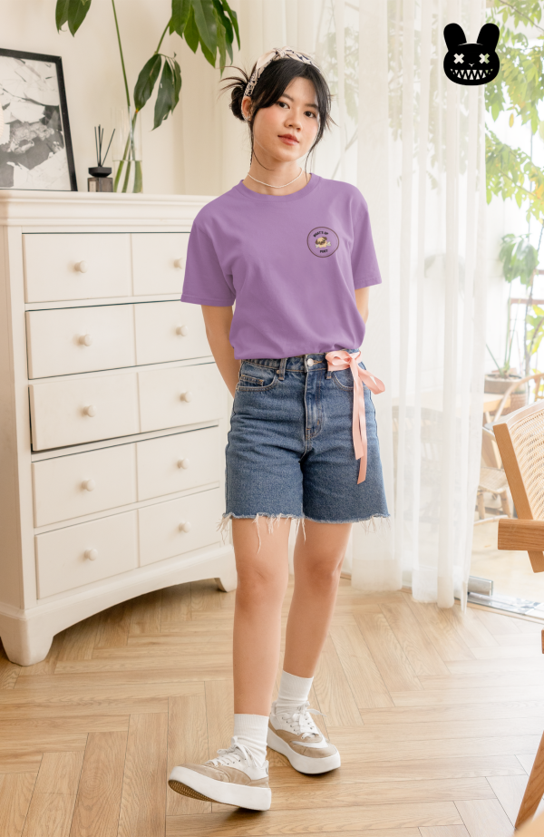 BROWN WHAT'S UP PUG OVERSIZED UNISEX TSHIRT