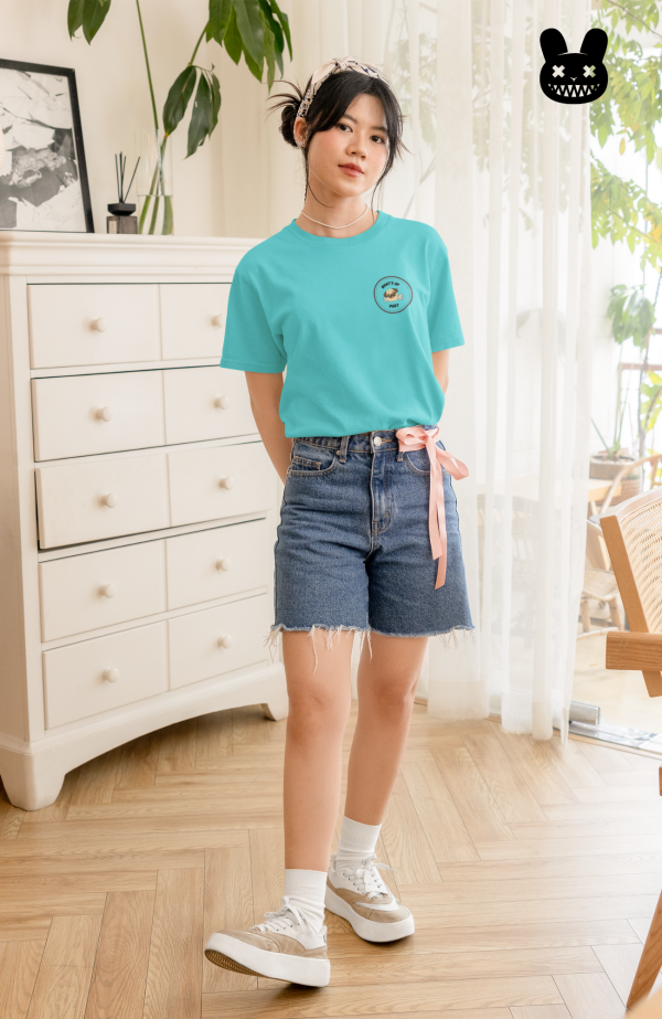 BROWN WHAT'S UP PUG OVERSIZED UNISEX TSHIRT