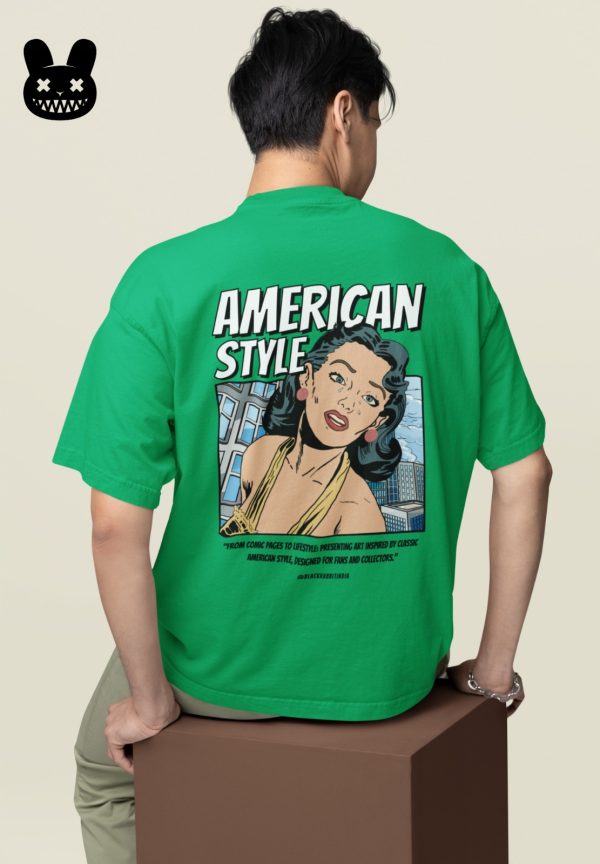 AMERICAN STYLE OVERSIZED UNISEX T-SHIRT