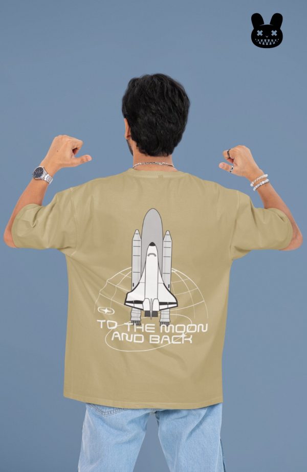 TO THE MOON AND BACK OVERSIZED UNISEX T-SHIRT